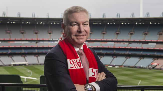 Andrew Pridham Chairman of the Sydney Swans at Melbourne Cricket Ground before the 2022 Grand Final. Picture: Valeriu Campan