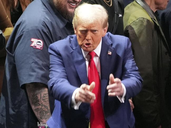 President-elect Donald Trump arrives at UFC 309 at Madison Square Garden on November 16. Picture: AP Photo/Evan Vucci