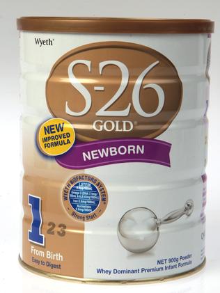 In demand … S26 Gold baby formula.