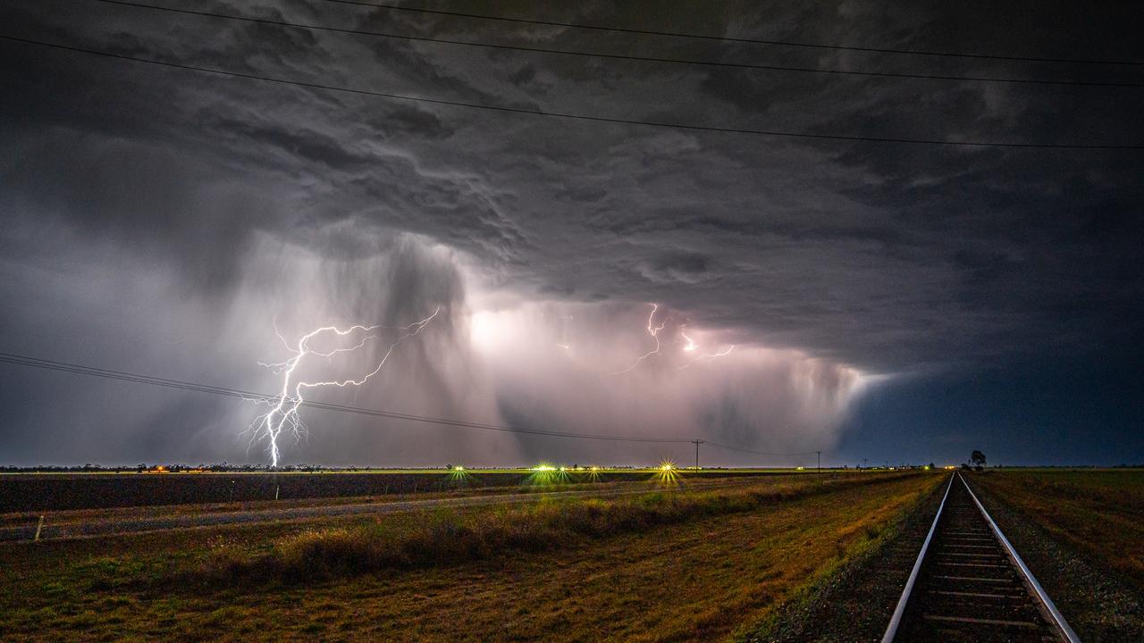 Glenn Hurse from Dalby captured lightning during a severe storm. Picture: Glenn Hurse Photography