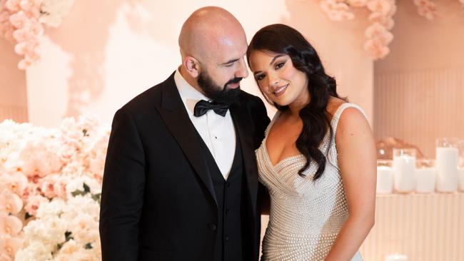 Alexia and David Milky married in December after meeting in the workplace. Picture: Emilio B Photography
