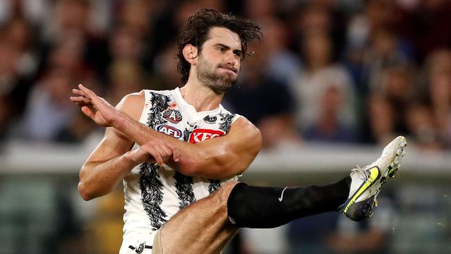 Brodie Grundy was signed on a lucrative long-term deal. Picture: Dylan Burns/AFL Photos via Getty Images