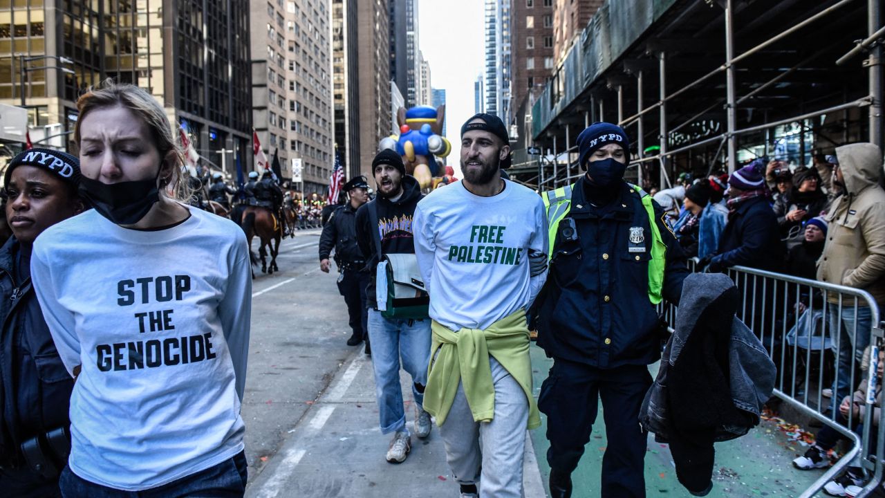 Pro-Palestinian Protesters Glue Their Hands To Manhattan’s 6th Avenue ...