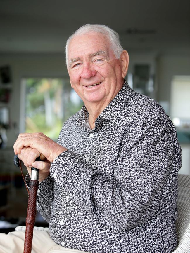Mike Ahern poses for a photo at his home in Caloundra 14th September 2017 Former Queensland Premier Mike Ahern at home in Caloundra. Photo aap/Ric. Frearson