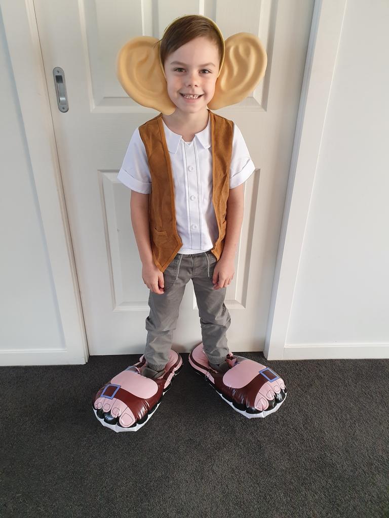 Ryan dressed as The BFG.