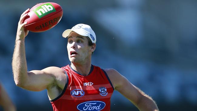 The Cats gained star Tom Hawkins with a third-round pick. Picture: Alison Wynd