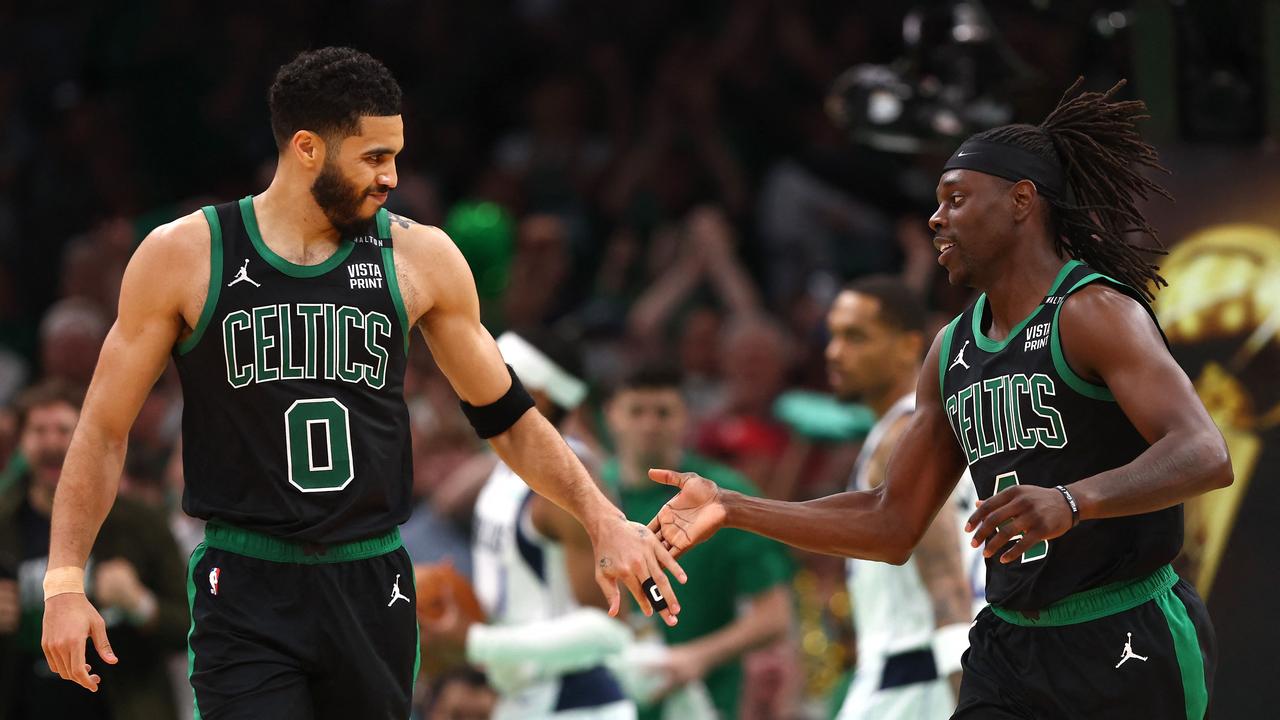 Jayson Tatum was dishing out assists Maddie Meyer/Getty Images/AFP