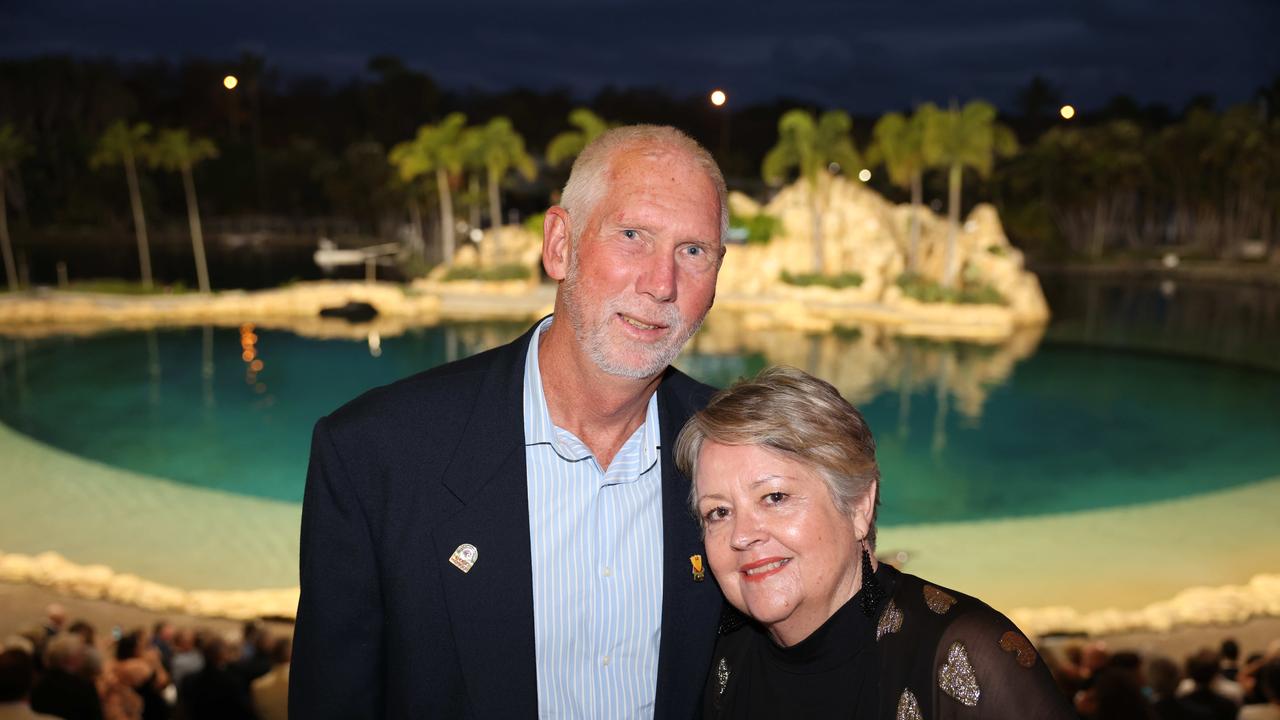 Ian Norman and Julie Norman at the Surf Life Saving Queensland Point Danger Branch centennial celebration at Sea World for Gold Coast at Large. Picture, Portia Large.