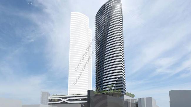 Artist impression of Oxford on Queen Street development on the corner of Queen and Scarborough Streets. Source: Gold Coast City Council