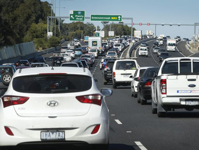 You can see our migration intake in in the endless building of new freeways and train lines that buy only temporary relief from the ever-growing congestion. Picture: David Caird