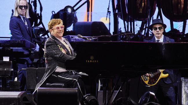 Elton John and his bandmates in their element. Picture: Markus Ravik