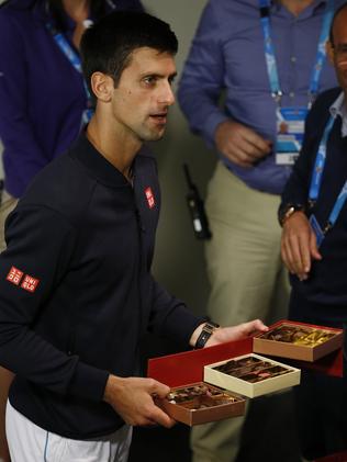 Novak won’t touch the treats himself.