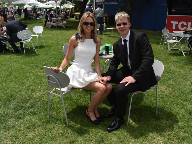 Guests in striking racewear at Penfolds Derby Day at the Flemington Racecourse on Saturday, November 02, 2024: