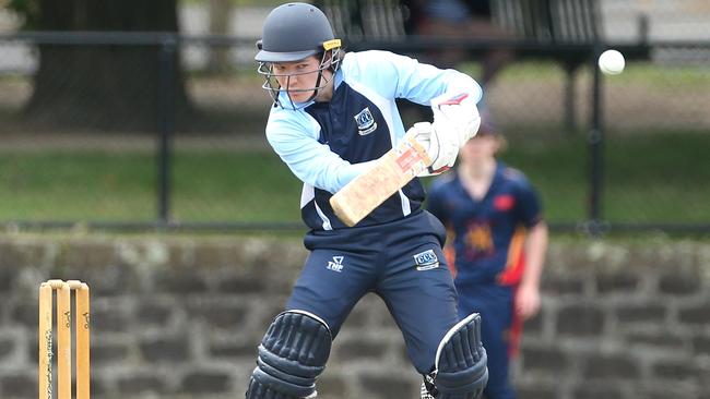 Canterbury’s Michael Forwood on his way to 28. Picture: Hamish Blair