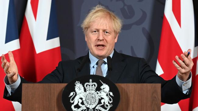 British PM Boris Johnson. Picture: AFP