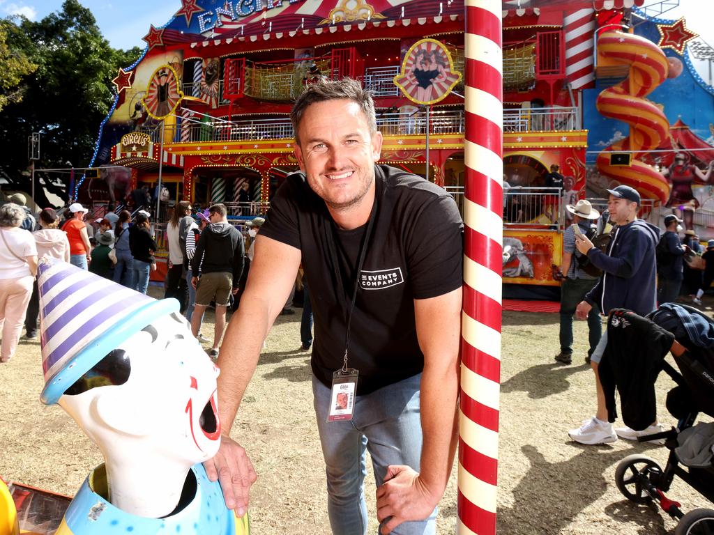 Trent Woodall in the Kids Carnival area of the show on the People’s Day public holiday. Photo Steve Pohlner