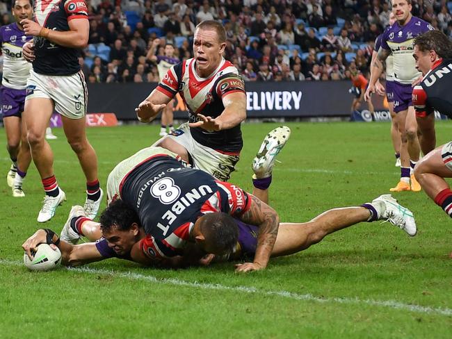 NRL 2024 RD07 SYDNEY ROOSTERS V MELBOURNE STORM – XAVIER COATES, TRY