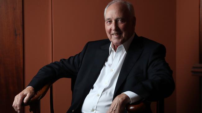 8/12/23: Paul Keating at his Potts Point office on the 40th anniversary of the floating of the Australian dollar. John Feder/The Australian.