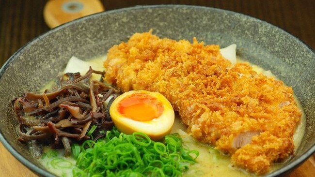 The menu offers 12 different types of ramen.