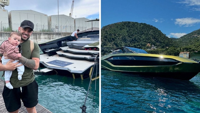 Lambo Guy’s outrageous superyacht. Picture: Instagram