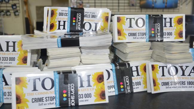 More than 300,000 bumper stickers have been printed to raise awareness of Toyah Cordingley Australia-wide. PHOTO: JACK LAWRIE