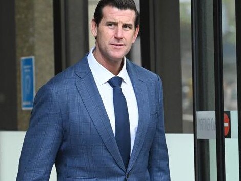 SYDNEY, AUSTRALIA - NewsWire Photos March 29, 2022: Ben Roberts-Smith, former SAS soldier leaves Supreme Court as his defamation case against Nine and its journalists continue. Picture: NCA NewsWire / Jeremy Piper