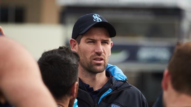 Sturt coach Marty Mattner can contemplate a top three finish. Picture: Matt Loxton/AAP