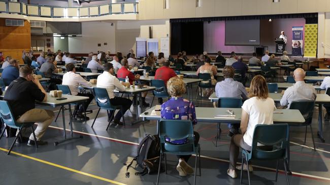 A packed house turned up for the year’s final Chamber of Commerce breakfast.