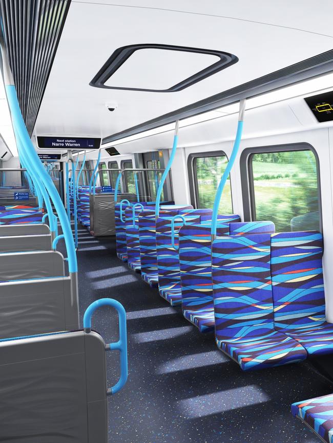 An artist’s impression of the new trains. Picture: Supplied