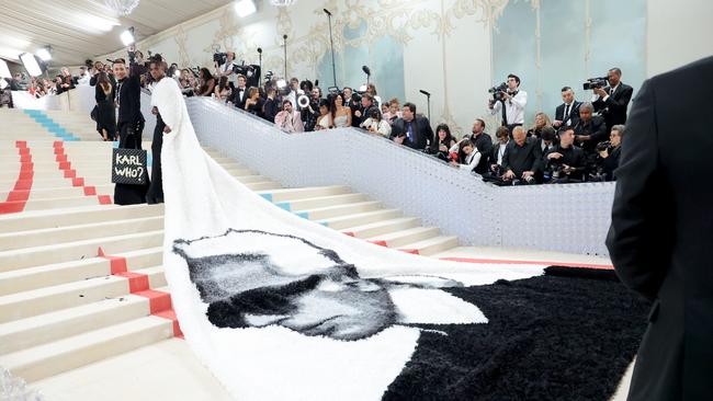 Jeremy Pope attends The 2023 Met Gala Celebrating "Karl Lagerfeld: A Line Of Beauty" at The Metropolitan Museum of Art on May 1 in New York City.