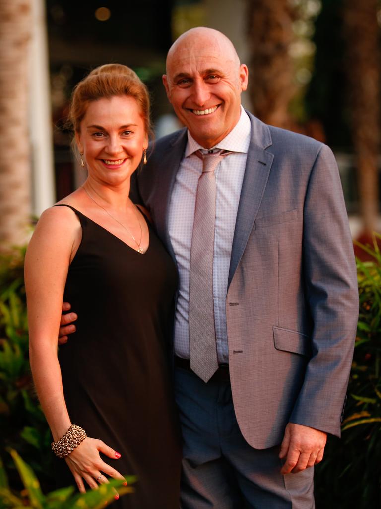 Yana and Graham Pearson at the Great Northern Darwin Cup Gala Ball at Mindil Beach Casino Resort. Picture GLENN CAMPBELL