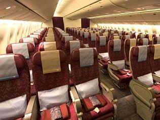  A Qatar Airways Boeing 777 plane. For Escape travel news. Supplied, no credit necessary. 