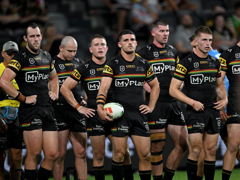 A small crowd turned up at CommBank Stadium for the Panthers' first home game at the venue.