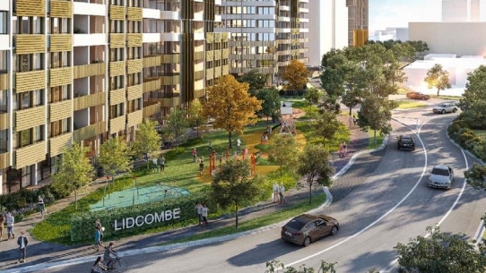 Artist impressions/concept designs for The Lidcombe Rise at 2-36 Church St.