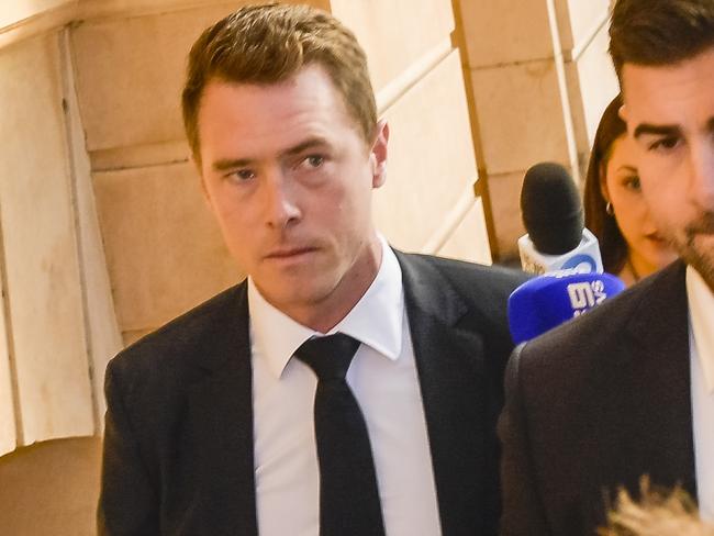 Dennis arrives for sentencing in Adelaide. Picture: Roy VanDerVegt/NCA NewsWire