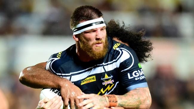 Josh McGuire . NRL ; North Queensland Cowboys Vs Melbourne Storm at 1300 Smiles Stadium. Picture: Alix Sweeney