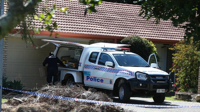 Police locked down Spikes Court in Ardunel on Tuesday as they combed the area for evidence. Picture Glenn Hampson