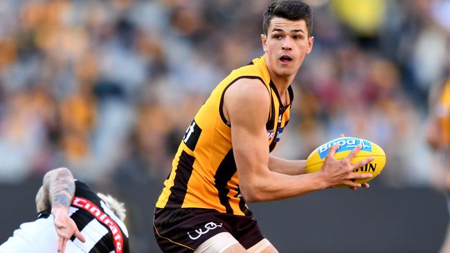 Hawks youngster Ryan Burton is a leading contender for the Rising Star Award.