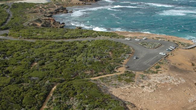 The car was located on fire at Thunder Point, a popular coastal lookout in Warrnambool.