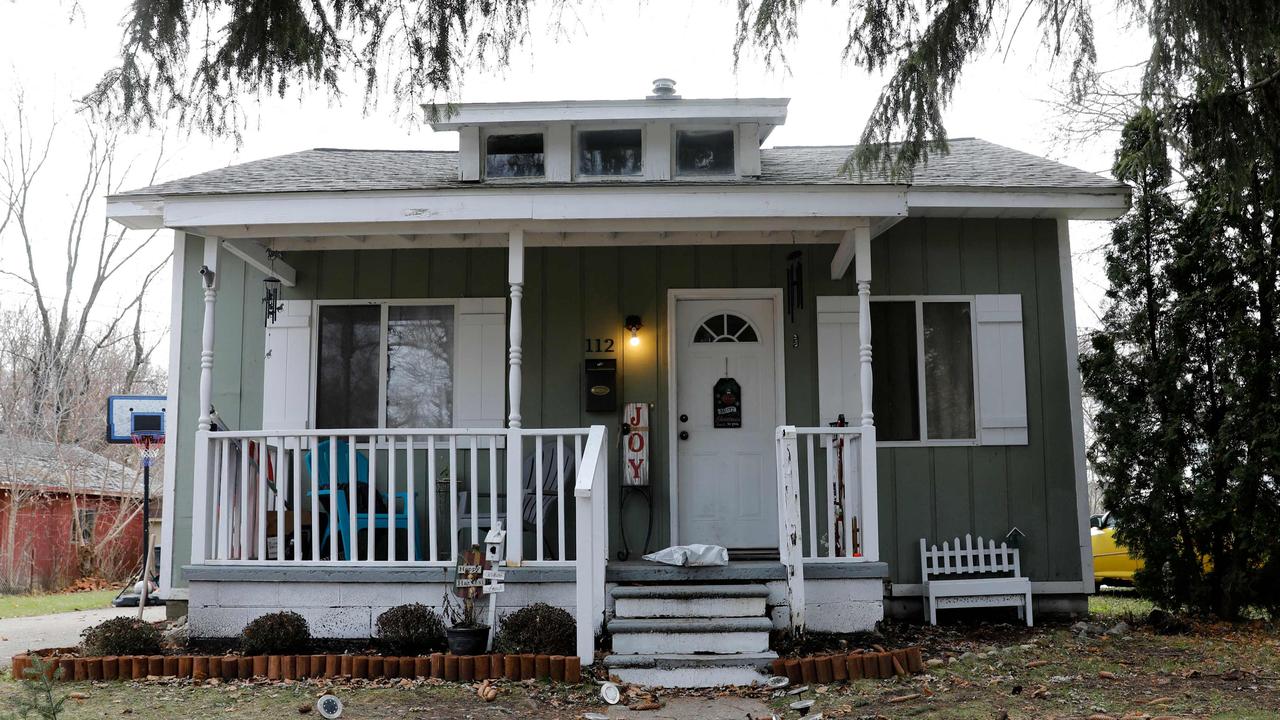 The home of James and Jennifer Crumbley, in Oxford, Michigan. Picture: Jeff Kowalsky/AFP