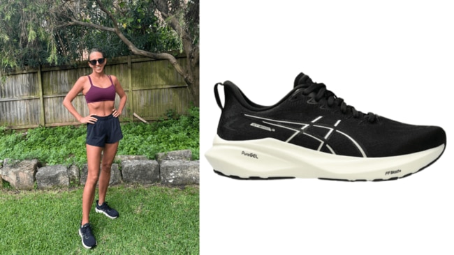 This lighter weight ASICS trainer is a perfect choice for a run. Image: Tara Meakins & ASICS