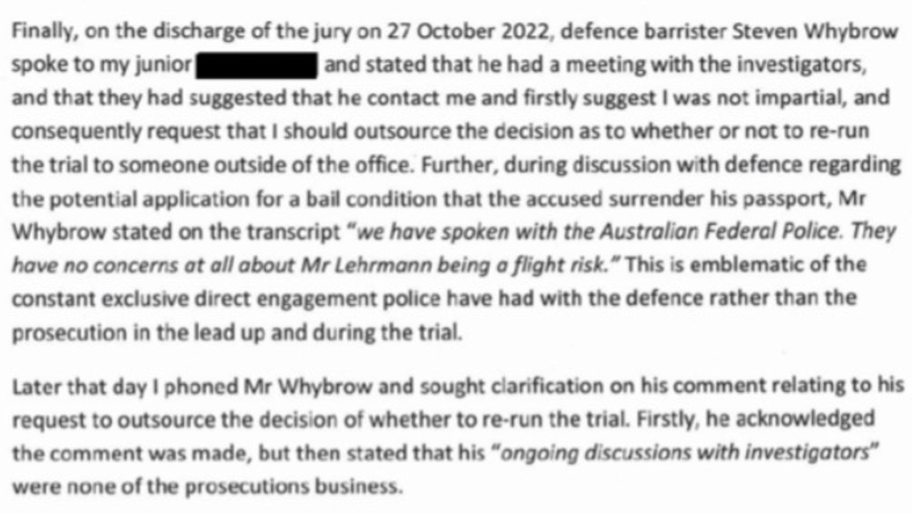 Mr Drumgold detailed his complaints against the police in a letter that he sent to the AFP police chief Neil Gaughan.