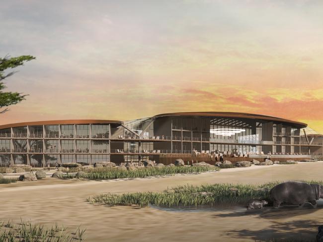 Monarto Safari Park - Wild Africa Resort - Artist impression . Picture: Zoos SA