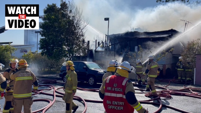 House destroyed by fire at Woolloongabba