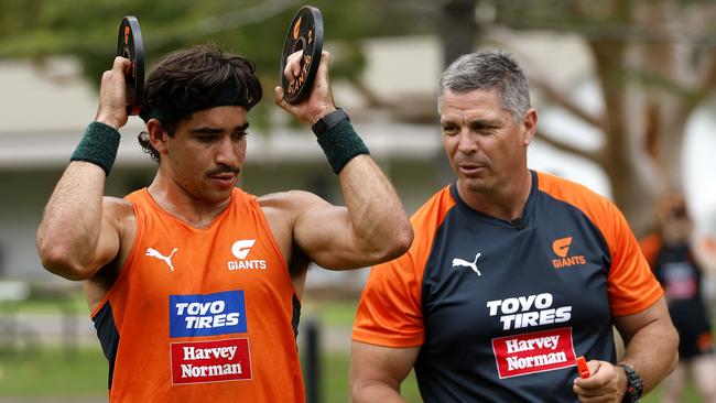 GWS coach Adam Kinglsey is eager to bring Toby Bedford in for a club debut after he makes his return from injury through the VFL. Picture: Phil Hillyard