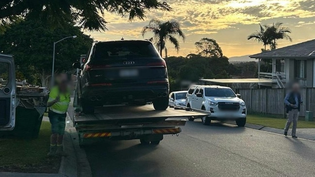 An Audi seized as part of the investigation.