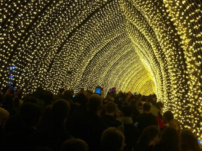 Huge crowds are expected at Vivid again this weekend and extra police will be on call after people were left distressed last weekend. Picture: gd_167/Twitter