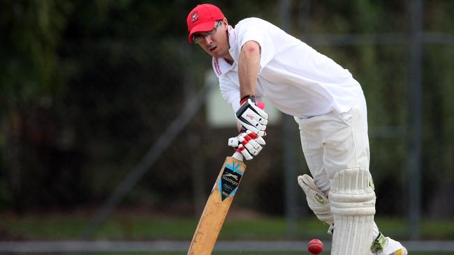 Cricket Far North A grade match between Mulgrave and Innisfail at Fretwell Park. Mulgrave's Josh Langtree