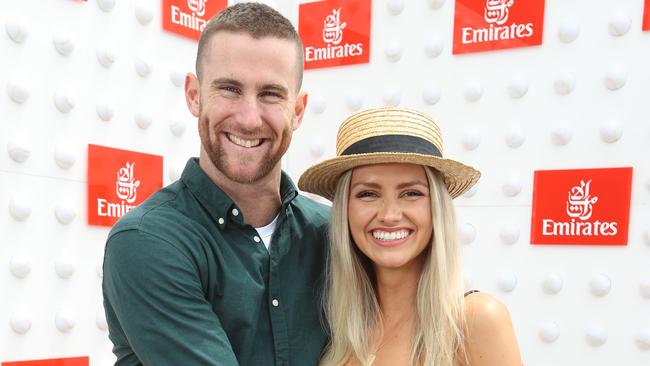 Jeremy and Kahlia Howe at the Australian Open. Picture: Alex Coppel