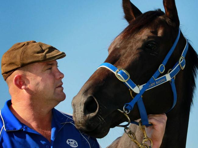 Peter Moody with his champion mare Black Caviar.